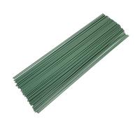 VILLCASE 150pcs Green Floral Wire Stems Made of Glue and Iron Wire for Versatile Craft Use and Bouquet Making, Artificial Flower Supplies for Creating Wreaths and Flower Arrangements