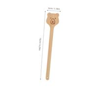 VILLCASE 15pcs Bamboo Fan Handles Bear Shape Chinese Style Craft Sticks for DIY Handheld Fans Summer Cooling Art Projects