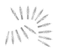 VILLCASE 15PCS Calligraphy Dip Pen Nib Replacement Set Metal Fine Fountain Pen Nibs Oblique Drawing Ink Tips for Artists Illustrators and Calligraphy Practice