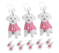 VILLCASE 15pcs Decorative Dog Charm Phone Dust Plugs Anti-dust Charging Port Protectors Compatible with Apple Smartphones Easy to Insert and Remove for Everyday and Travel Use