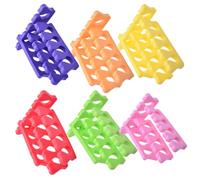 VILLCASE 15pcs Nail Separator Sponge Finger Separator Manicure Tool for Women Nail Art Soft Sponge Material, Suitable for Salon and Home Use, Random Color Set