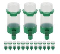 VILLCASE 16pcs Bird Water Drinkers for Cage with 60ml Capacity Plastic Automatic Bird Water Feeders Featuring Easy to Detach and Anti-spill Structure for Budgie and Pigeon