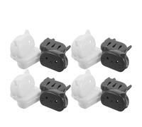 VILLCASE 16pcs Cute Cat Shaped Toothbrush Covers Travel Protective Caps with Complete Coverage and Easy Identification, Plastic Toothbrush Holder for Daily Use and Vacations, Black
