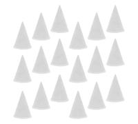 VILLCASE 18pcs Ceramic Refractory Support Nails for Pottery Kilns, Aluminium Oxide Cone Stilts with High Temperature Resistance and Prevention of Bottom Scarring, for Glaze and Chinaware