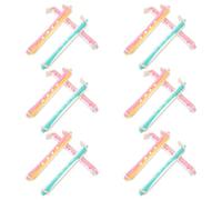VILLCASE 18pcs Plastic Cold Wave Perm Rods Set for Natural Hair Heatless Body Wave Curling Rods Small Perm Rollers for Long Short Hair Lightweight DIY Hairdressing Tool