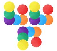 VILLCASE 18pcs Tpr Non Slip Carpet Seats for Classroom and Dance Floor Dots with Precision Spot Placement, Carpet Circle Floor Dots for Pe, Balance Training and Soccer Party Decorations