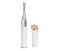 VILLCASE 1pc Electric Heated Eyelash Curler Portable USB Rechargeable Eyelash Clip for Women Quick Heating Design Comfortable Hold Mini for Home and Travel White