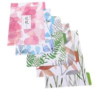 VILLCASE 2 Books Binder Pages Binder Dividers A5 Size Coated Paper Creative Flower Pattern Quick Reference Indexing for Research and Reports