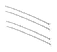 VILLCASE 2 Pairs Women Non-Slip Adjustable Elastic Bra Straps Glitter Silver Thread, Detachable Shoulder Strap Replacements for Strapless and Cross Back Dresses