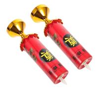 VILLCASE 2 pcs Flameless LED Candle Lamps for Funeral Vintage Retro Electronic Grave Lights Safe Flickering Memorial Lighting for Indoor Outdoor Use