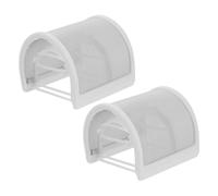 VILLCASE 2 pcs U Shaped Handheld Microphone Windscreen Cover Durable Shield for Sound Protects From Saliva Spatter for Recording and Live Broadcast
