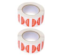 VILLCASE 2 Rolls Red Round Price Retail Stickers with Large Capacity Design and Convenient Signage, Simple and Elegant Paper Labels for Supermarket and Shop Sale Price Tags