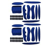 VILLCASE 2 Sets Cycling Helmet Padding Kit Detachable Sponge Inner Liners, Polyester and Plastic Material, Easy to Clean Replacement Pads for Bike and Motorcycle Helmets, for Professional