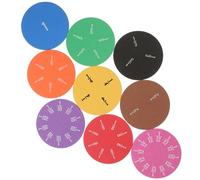 VILLCASE 2 Sets Educational Fraction Circles Teaching Aids for Classroom Activities for Elementary School and Home Study Great for Math Concepts Random Color