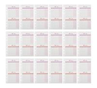 VILLCASE 20 Sheets Personal Planner Inserts Monthly Planner Organizer Refills Doublesided Year and Month Sections Versatile Compatibility Paper for Budgeting and Mealtracking
