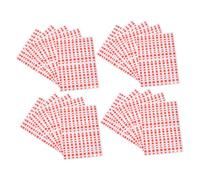VILLCASE 20 Sheets Self Adhesive Geometric Stickers Coding Labels with Circles Triangles Rectangles Ovals for Office School DIY Projects Organization