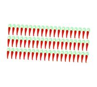 VILLCASE 200 pcs Red Pepper Glass Beads Unique DIY Pendant Charms for Women Jewelry Making Craft Accessories Bulk Loose Beads for Bracelets and Necklaces