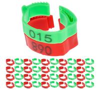 VILLCASE 200pcs Chicken Leg Bands with Numbers Poultry Foot Rings for Chickens Ducks Geese Multi-color Identification Tags for Easy Farm Management