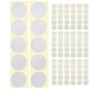 VILLCASE 200pcs Silver Self-Adhesive Embossing Stickers with Scallop Serrated Edges for Notary Seals and Official Documents, Great for Business and Project Applications