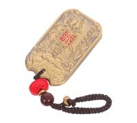 VILLCASE 2026 Chinese Taisui Amulet Keychain Pendant Brass and, Feng Shui Fortune Keyring Ornament for Wealth Protection and Car Decoration
