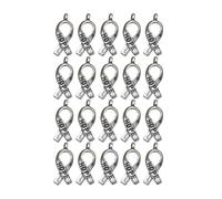 VILLCASE 20pcs Alloy Pendant Charms with Hope Letters Silver Finish, Unique Shape Design and Fine Workmanship for DIY Bracelet and Cosplay Style Costume Accessories