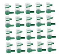 VILLCASE 20pcs Automatic Bird Waterer and Parakeet Feeders Small Plastic Water Dispenser Cups for Bird Cage Drinking Bowls Suitable for Parrots Budgies Pigeons