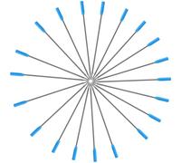 VILLCASE 20pcs Blue 1mm Medium Point Metal Ballpoint Pen Refills Gel Ink Replacement for Students Office School Handwriting Supplies