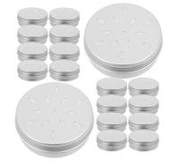 VILLCASE 20pcs Dog Scentwork Equipment Metal Tins with Lids 60ml Aluminum Vented Scent Tins for Realistic Scenario Simulation Efficient Dog Scent Training for Nosework Sessions