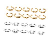 VILLCASE 20pcs Hair Jewelry Rings Decorations DIY Braid Hair Clips Hairpin Set African Style for Styling and Braiding