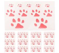VILLCASE 20pcs Heat Reactive Temporary Tattoos Cat Paw Stickers with Temperature Colour Change, Comfortable Fit Water Transfer Printing for Wrist and Body, for Cosplay and Parties