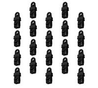 VILLCASE 20pcs Heavy Duty Tent Clips for Camping Tarp and Canvas, Black Pp Material with Easy to Install Design, Sturdy Awning Tarp Clamps for Outdoor Camping