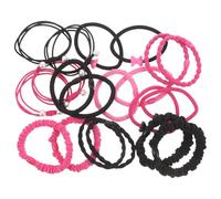 VILLCASE 20pcs High Elasticity Hair Ties Set - Pink Butterfly Scrunchies Ponytail Holders with Small Elastic Bands, Hairdressing Accessories for Daily Styling