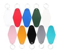 VILLCASE 20pcs Keychain Label Tag Backpack Labels Workmanship Not Easy to Break Not Easy to Fall Off Portable Personal Items Office Left Luggage Decorative Random Color
