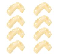 VILLCASE 20pcs Mini Hair Claw Clips for Wigs and Hair Extensions Small Non-slip Beige Plastic Jaw Clips Strong Grip Tiny Hairpins for Women