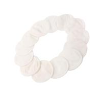 VILLCASE 20pcs Reusable Double Layer Bamboo Fiber Makeup Remover Pads 8cm, Washable Face Washing Pads for Gentle Skin Cleansing, for Everyday Cleansing the Gym