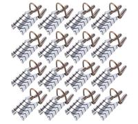 VILLCASE 20pcs Reusable Nail Forms for Nail Extension Acrylic Gel UV Compatible Silver Aluminum Shaping Tools with Elegant Design for Professional Salons and Home DIY