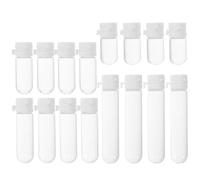 VILLCASE 20Pcs Round Bottom Glass Serum Bottles Set with Leakproof Lids, Reusable Cosmetic Liquid Dispensers for Essential Oils and Travel Toiletries, 1.5Ml-5Ml Multi-Size Containers for