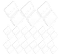 VILLCASE 20pcs Toothbrush Head Caps Travel Toothbrush Cap Straw Base Easy to Close Portable Protective Cover for Outdoor Use Can Be Put in Your Bag