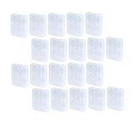 VILLCASE 20Pcs Transparent Memory Card Case Organizer Box Durable Storage Container for Micro Cf Cards Lost Keeper Compact Portable Holder