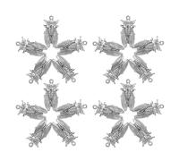 VILLCASE 20pcs Vintage Insect Pendants for Jewelry Making Insect Charms in Alloy Material Cicada Shape Bug Accessories for DIY Necklace and Bracelet Crafting
