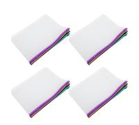 VILLCASE 24pcs A5 PVC Frosted Zipper Binder Pockets Organizer Insert 6-Hole Punch, Multi-Color Budget Book Envelope Storage Pouch for Management and Planner Binder