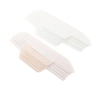 VILLCASE 24pcs Disposable Sweat Pads Neck Liner Pad 290 * 68mm Curve Shape Firm Adhesion Comfortable for Collars and Garments for Intimate Appointments and Meetings