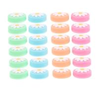 VILLCASE 24pcs Floral Silicone Joystick Caps Analog Stick Covers Replacement Thumb Grip Caps for Controller Gaming Joystick Covers