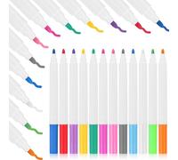 VILLCASE 24pcs LED Light Board Colours Pens, Neon Markers Set, Quick-Drying Drawing Whiteboard Pens for LED Drawing Board, Light-up Tracing Pad, Acrylic Messageboards