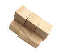 VILLCASE 24pcs Natural Pine Wood Cubes Small Square Blocks for DIY Crafting Unfinished Wooden Cubic Blocks for Art Projects Handmade Decoration and Educational Use
