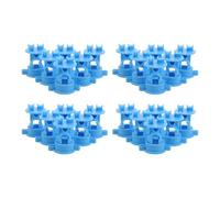 VILLCASE 24pcs Plastic Electric Fence Post Insulators for Electric Fencing Systems, round Screw Tight Pole Clips with Easy Installation, Suitable for Farm Wire Fencing Corner Pipes