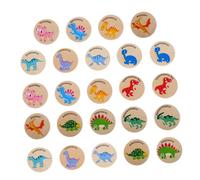 VILLCASE 24pcs Wooden Dinosaur Memory Matching Game for Preschool Learning Enhances Cognitive Skills Social Interaction Creative Play Animal Puzzle
