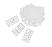VILLCASE 24Sheets Reusable Alphabet Stencils for Painting Hollow Letter Templates for DIY Art Projects Scrapbooking Precision Cut Craftsmanship for Smooth Lines