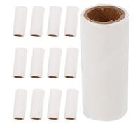 VILLCASE 25pcs PET Hair Lint Roller Refills 10cm Sticky Paper Replacement | White Paper Core, Easy Swap Design, Precise Capture for Furniture and Hair, Home the Go