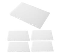 VILLCASE 25pcs PP Binder Dividers with Removable Tabs Wear-Resistant Loose Leaf Index Pages for Office and Study Organization Flexible Layout for Journaling and Efficient Information